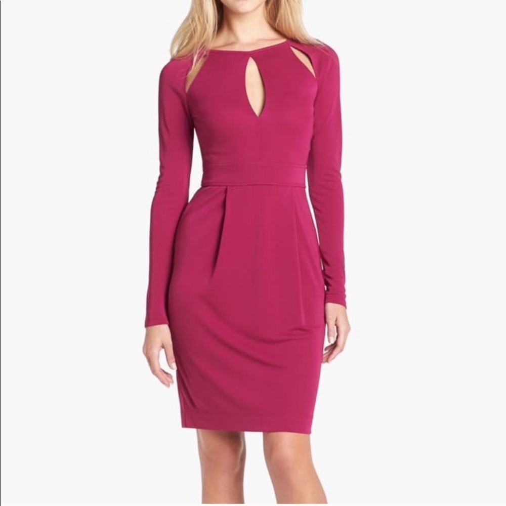 French connection BLACK cutout formal party dress